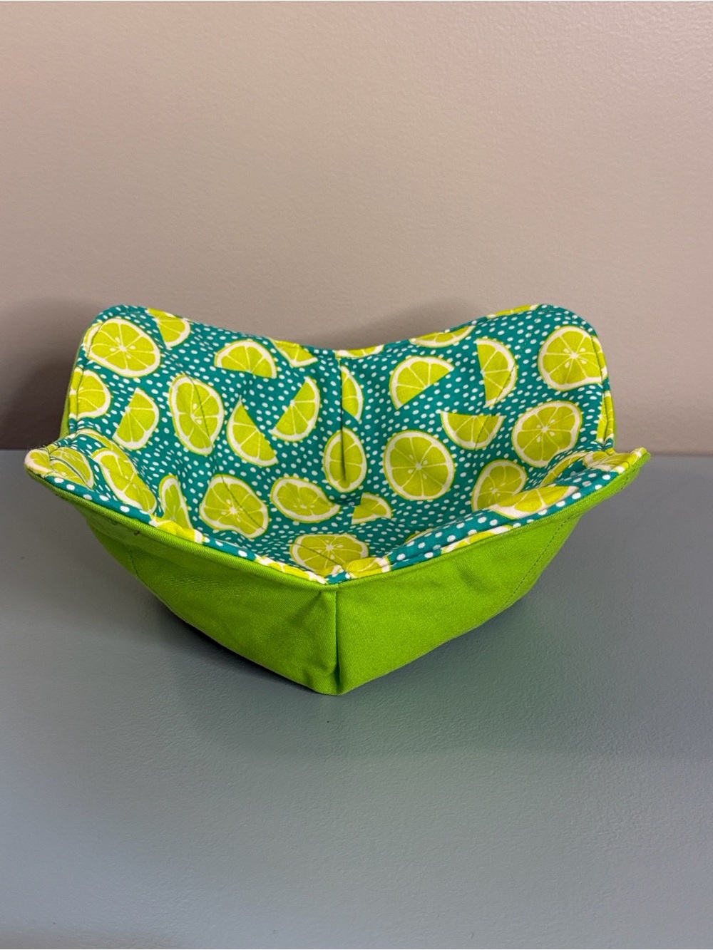 Hand Crafted Assorted 100% Cotton 11”x11” Bowl Coozie - Picture 8 of 13